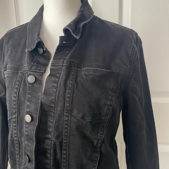 Calvin Klein Jeans Black Denim Jacket - Picture 4 of 8
